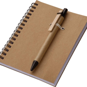 Еко-блокнот А6 Keystone з кульковою ручкою