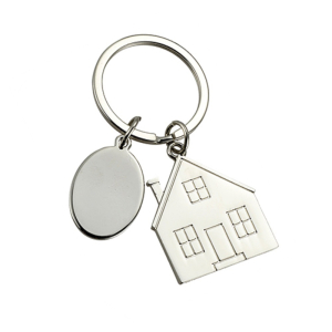 Брелок с шильдом 'Домик' металлический