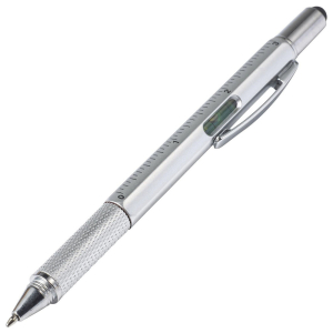 Ручка-стилус 5-в-1 пластиковая 'Giuliana' поворотная